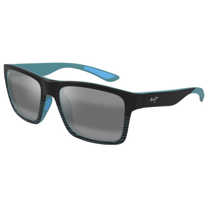 The Flats Black Teal Stripes 897 02