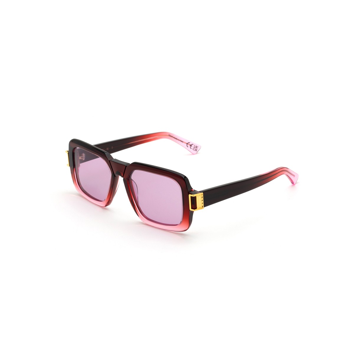 Marni Zamalek Sunglasses Burgundy