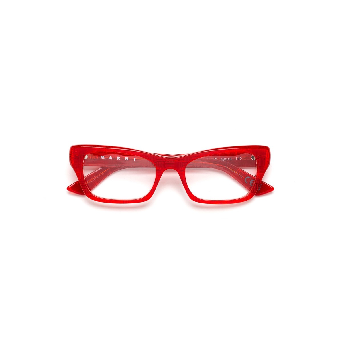 Marni TUP Akelu Red Comb | Square Glasses | Vytria Eyewear