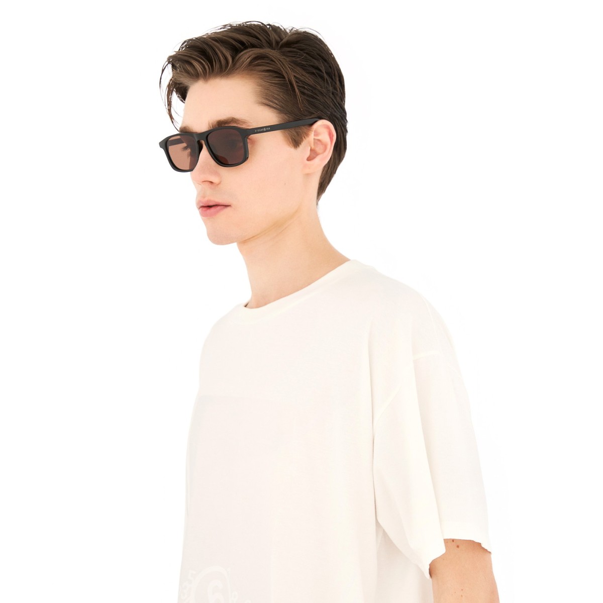 MM6 MAISON MARGIELA P60 NOIRES ET MARRON | Sunglasses | Vytria Eyewear