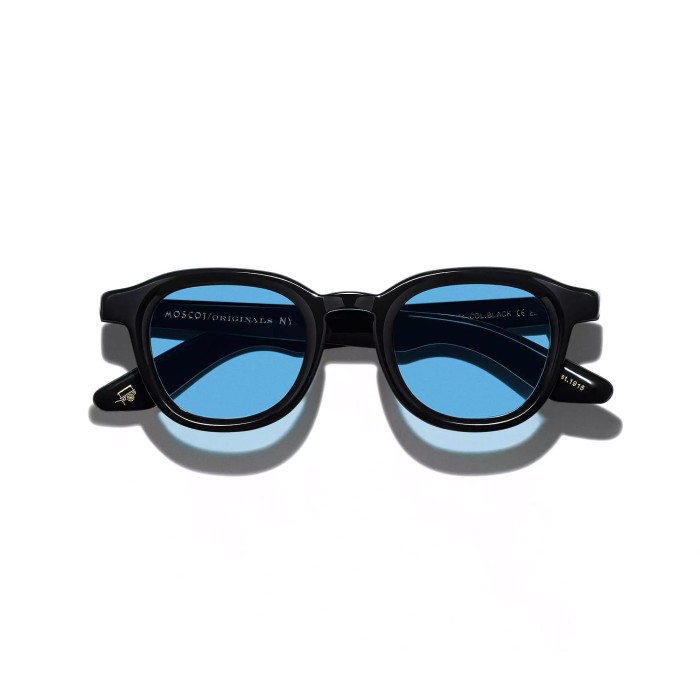 MOSCOT DAHVEN SUN BLACK BROADWAY BLUE
