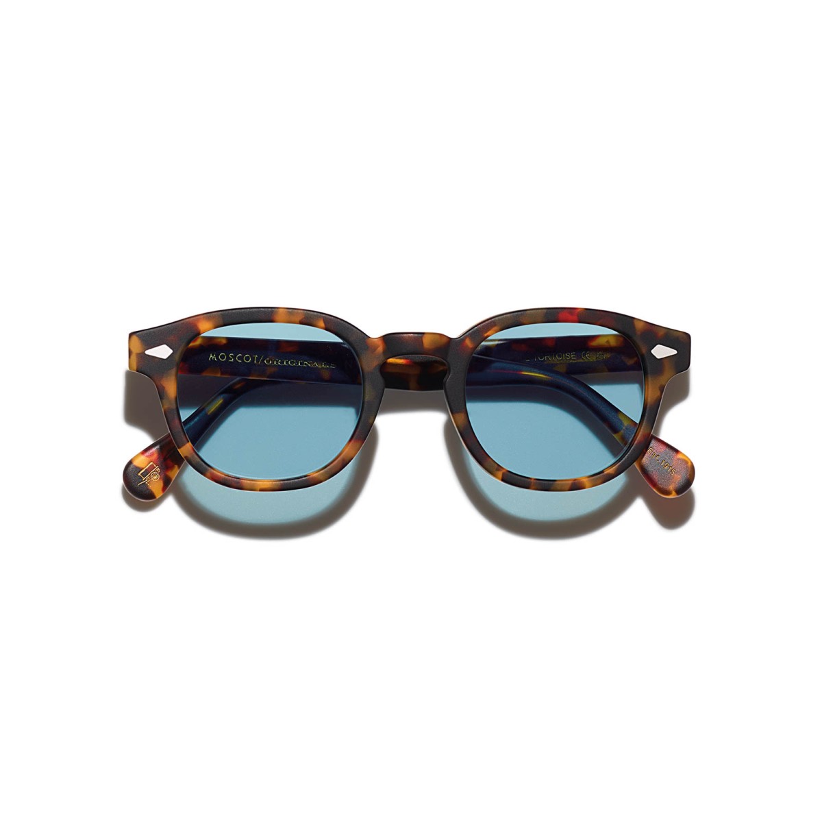 MOSCOT LEMTOSH SUN MATTE TORTOISE BLUE | Gafas de sol | Vytria Eyewear