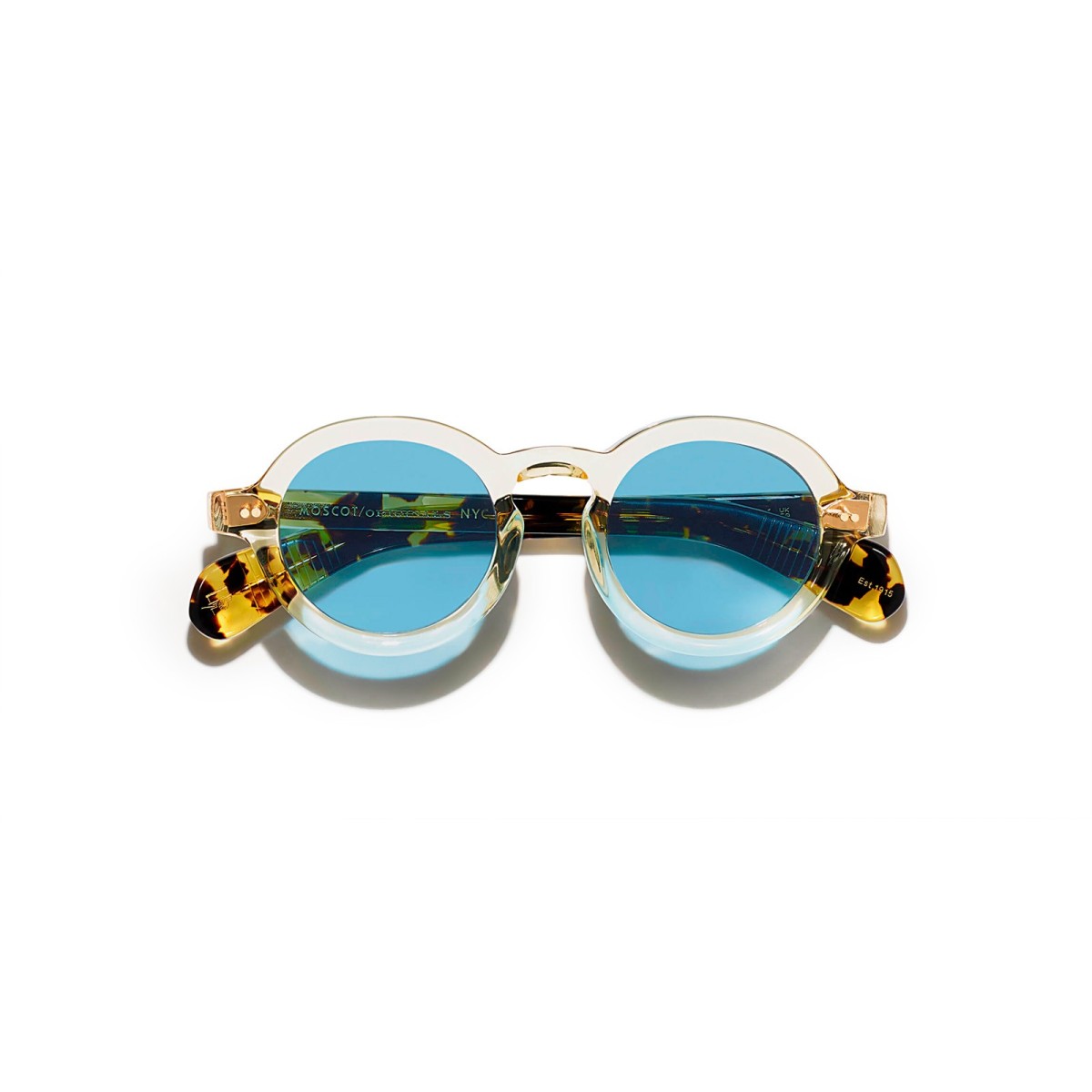 Moscot Foygel Citron Tortoise | Round Sunglasses | Vytria Eyewear