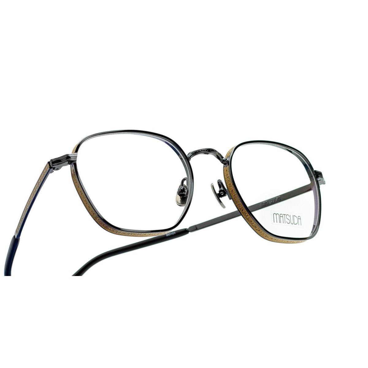 MATSUDA M3101 BLKMGP OPT | Eyeglasses | Vytria Eyewear