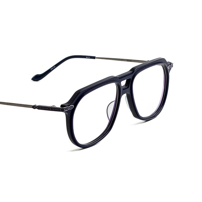 MATSUDA M2073 Matte Navy - Antique Silver Optical