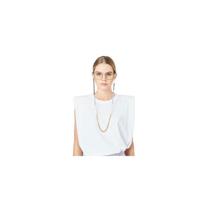 FRAME CHAIN OMBRE IN YELLOW GOLD