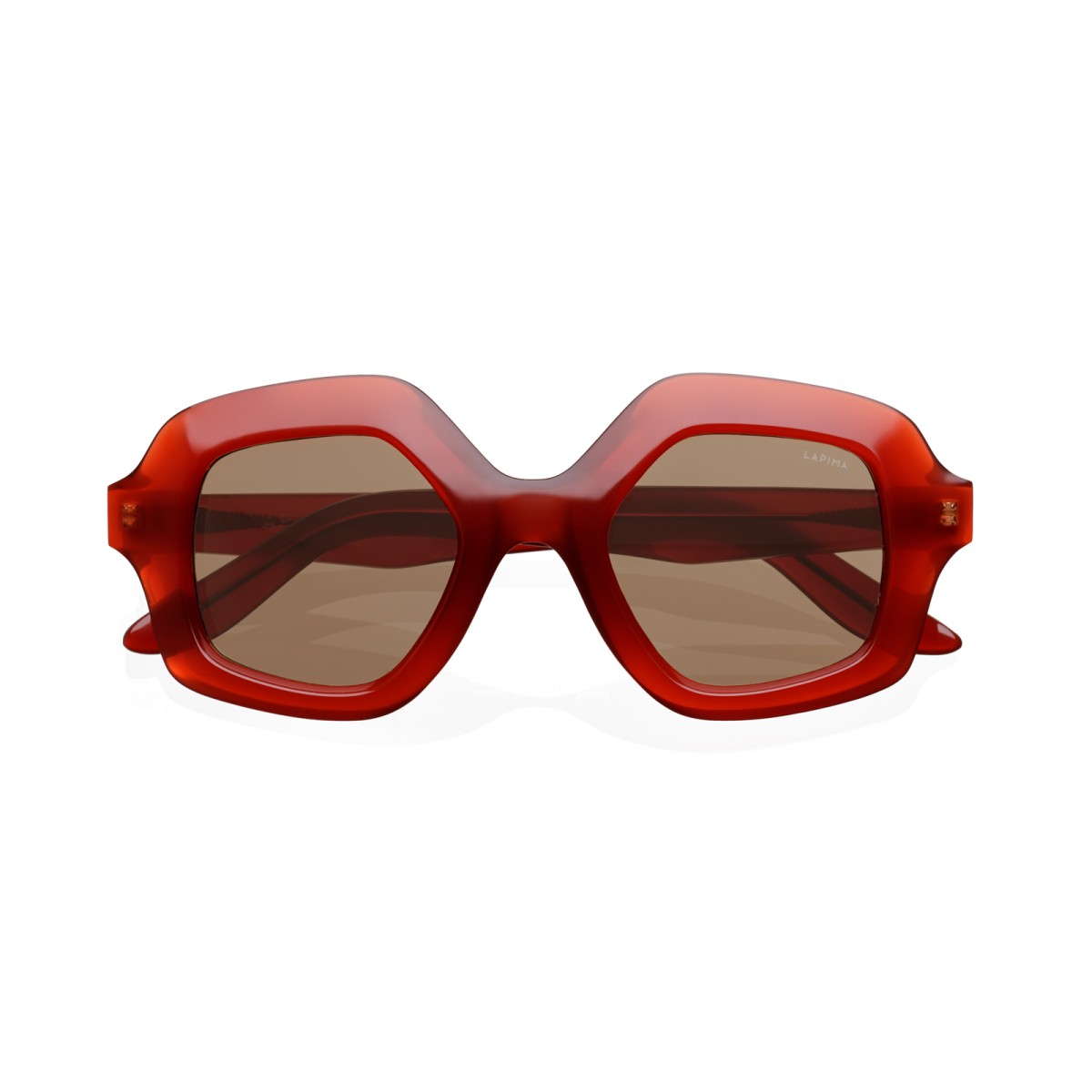 Lapima Cecilia Sunglasses Red Solid