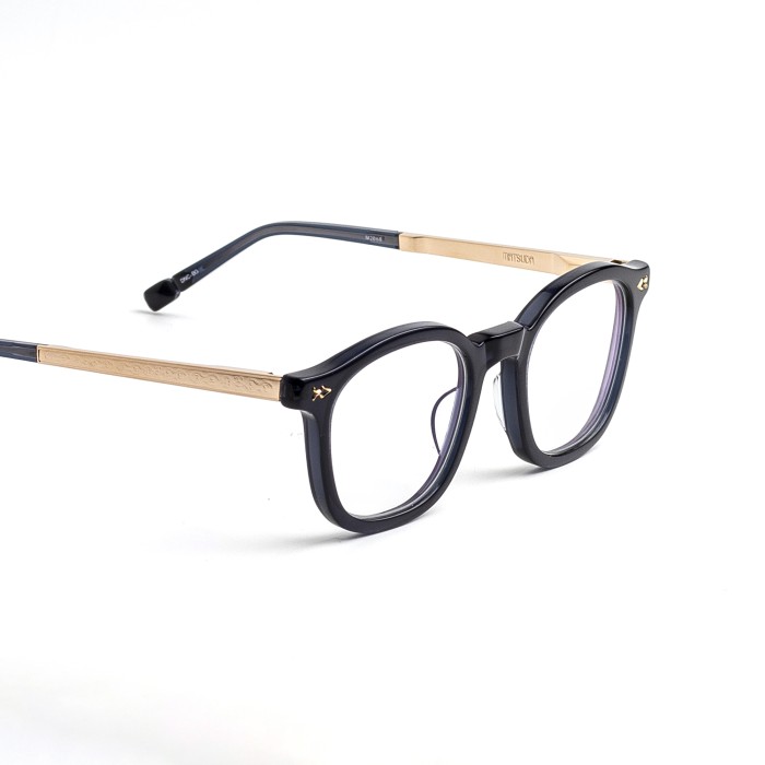 MATSUDA M2068 Dark Navy Crystal - Brushed Gold Optical