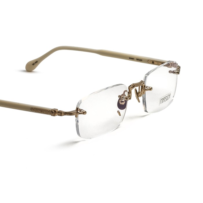 MATSUDA M5009 Brushed Gold - Milk White Optical