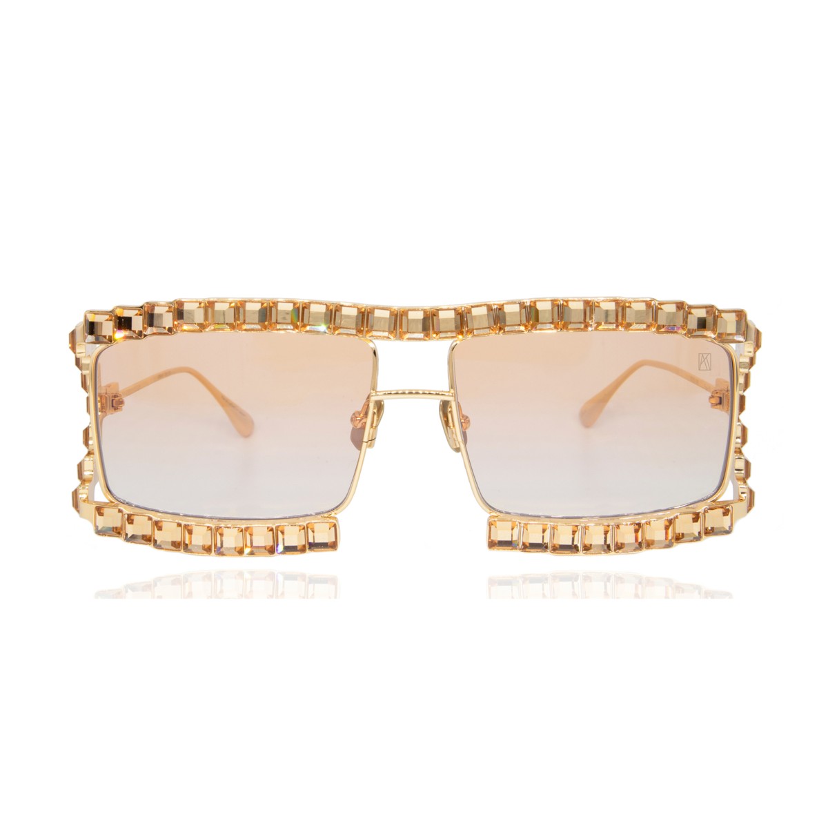 ANNA-KARIN KARLSSON Crystal Boo Gold Sun | Sunglasses | Vytria Eyewear