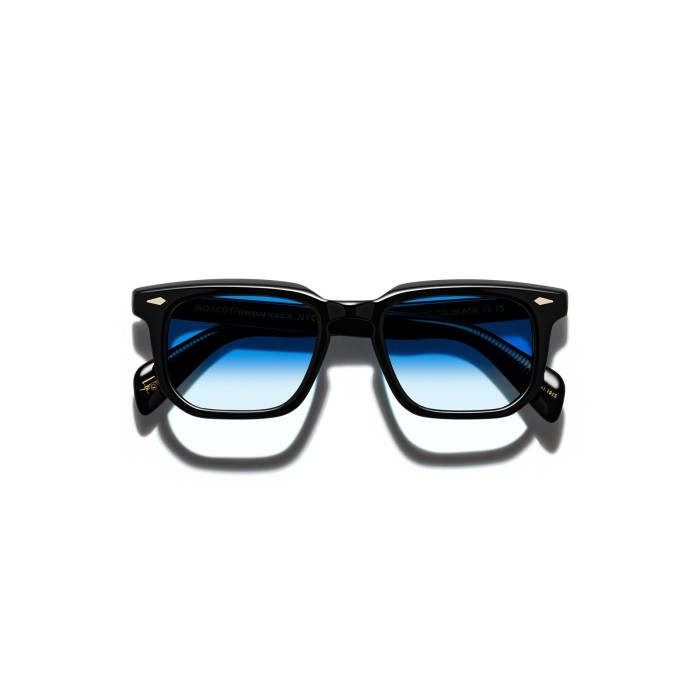 MOSCOT ZISSEL SUN BLACK BROADWAY BLUE | Sunglasses | Vytria Eyewear