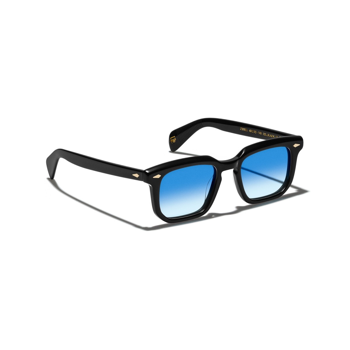 MOSCOT ZISSEL SUN BLACK BROADWAY BLUE | Sunglasses | Vytria Eyewear