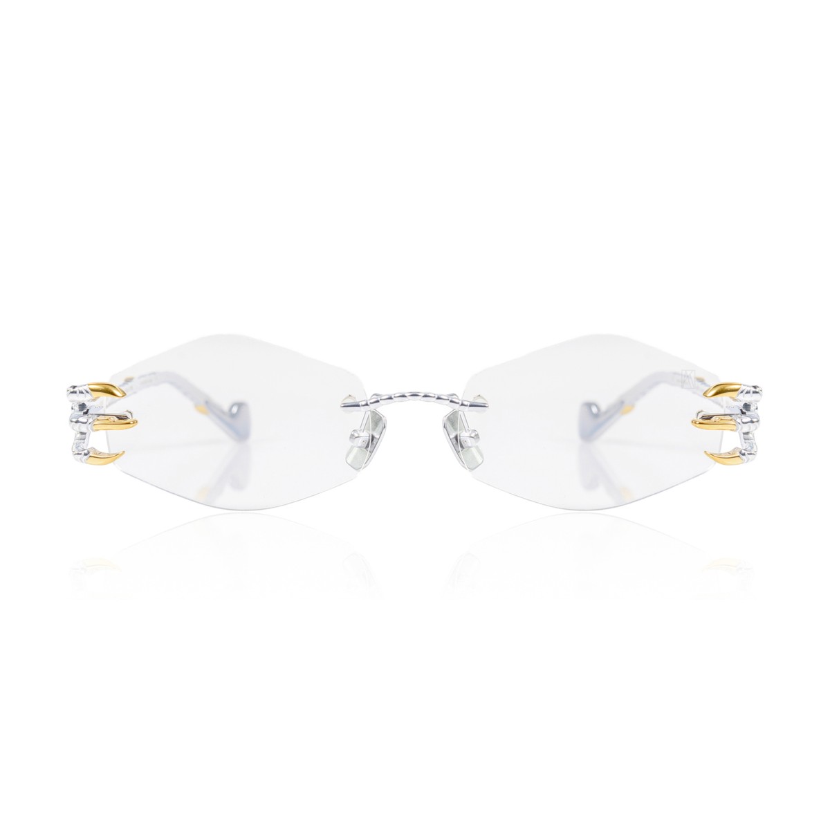 ANNA-KARIN KARLSSON CLAW OPTICAL - TRIANGLE WHITE GOLD OPT | Monturas | Vytria Eyewear