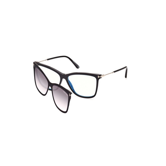 Tom Ford FT5824 001 Glasses & Clip