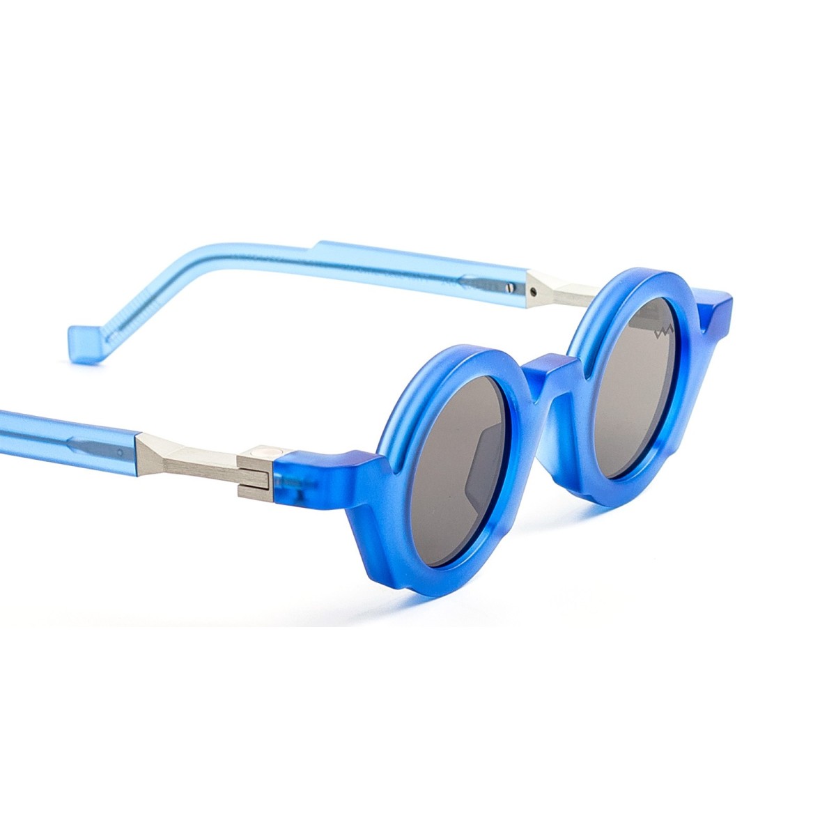 VAVA WHITE LABEL WL0070 CRYSTAL BLUE MATT SILVER | Sunglasses | Vytria Eyewear