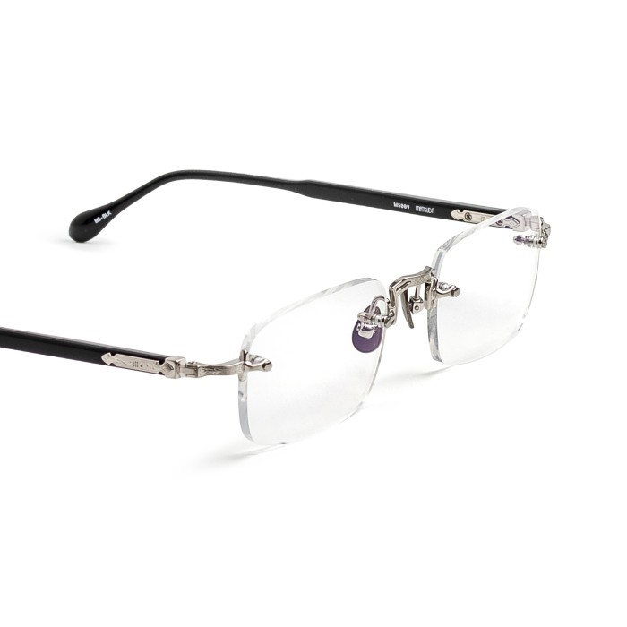 MATSUDA M5009 Brushed Silver Black Optical