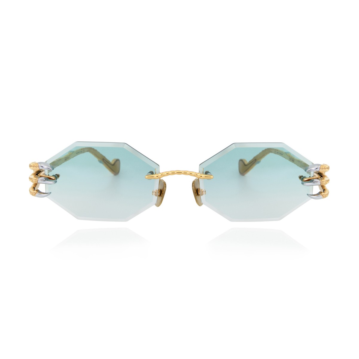 ANNA-KARIN KARLSSON THE CLAW & THE NEST OCTAGONAL 2.0 GOLD AZURE SUN | Gafas de sol | Vytria Eyewear