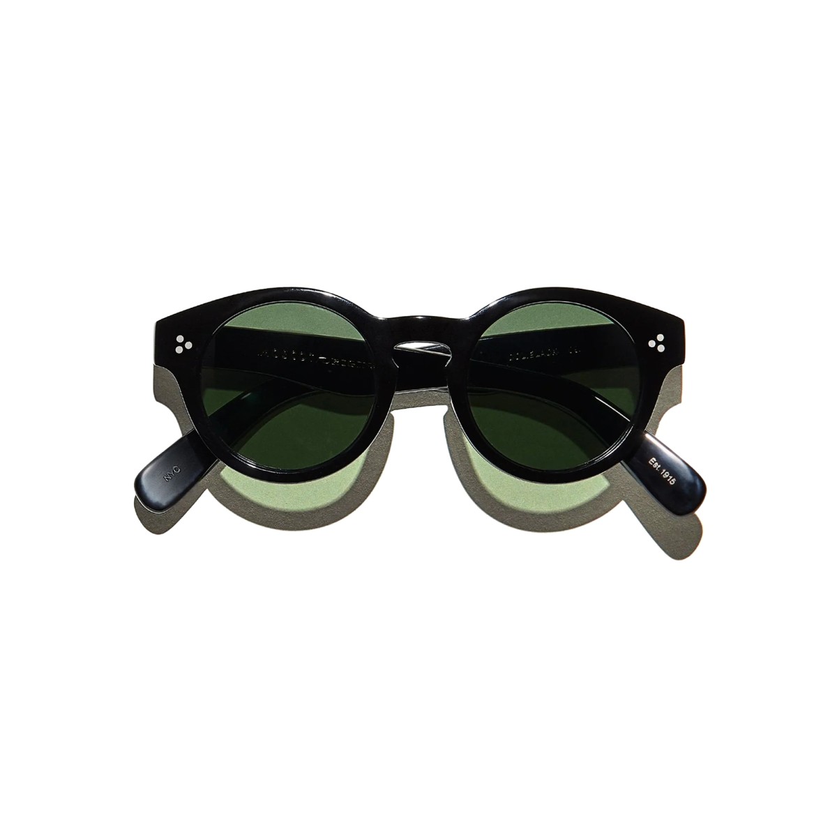 Sunglasses Moscot GRUNYA SUN BLACK G15 | Round Sunglasses