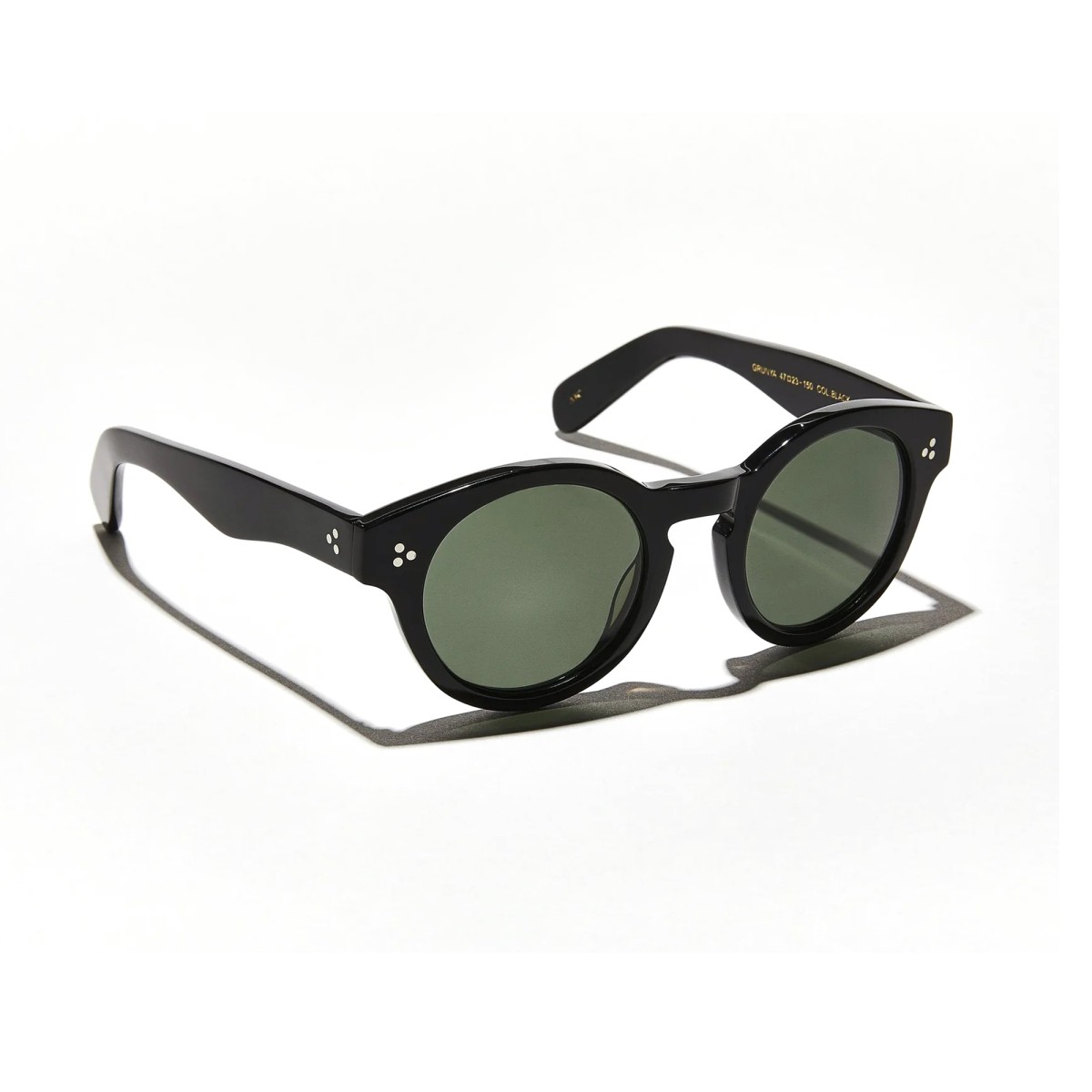 Gafas Moscot GRUNYA SUN BLACK G15 | Gafas De Sol Cristales Verdes