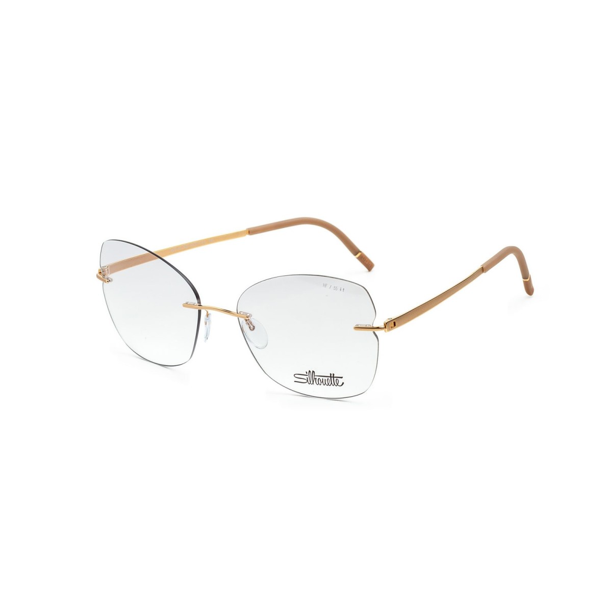 Silhouette Momentum 5529  HF 3525 Golden Frames