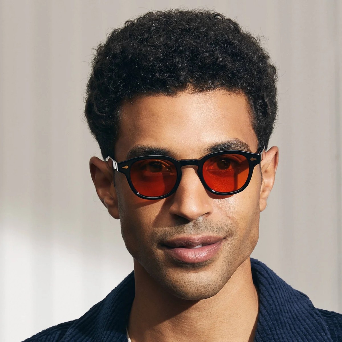 MOSCOT LEMTOSH BASE2 SUN BLACK WOODSTOCK ORANGE | Gafas de sol | Vytria Eyewear