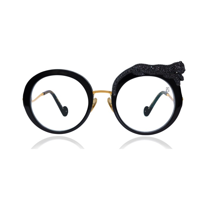 ANNA-KARIN KARLSSON ROSE ET LA ROUE OPTICAL BLACK CRYSTAL OPT