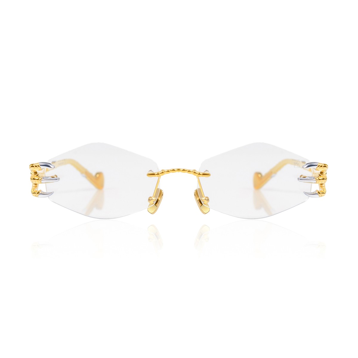 ANNA-KARIN KARLSSON CLAW OPTICAL TRIANGLE GOLD OPT | Eyeglasses | Vytria Eyewear