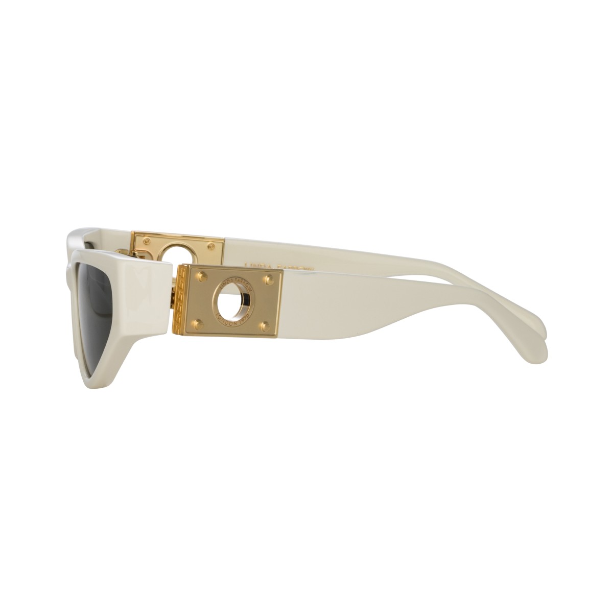 Linda Farrow Tomie Sunglasses White | Vytria Eyewear