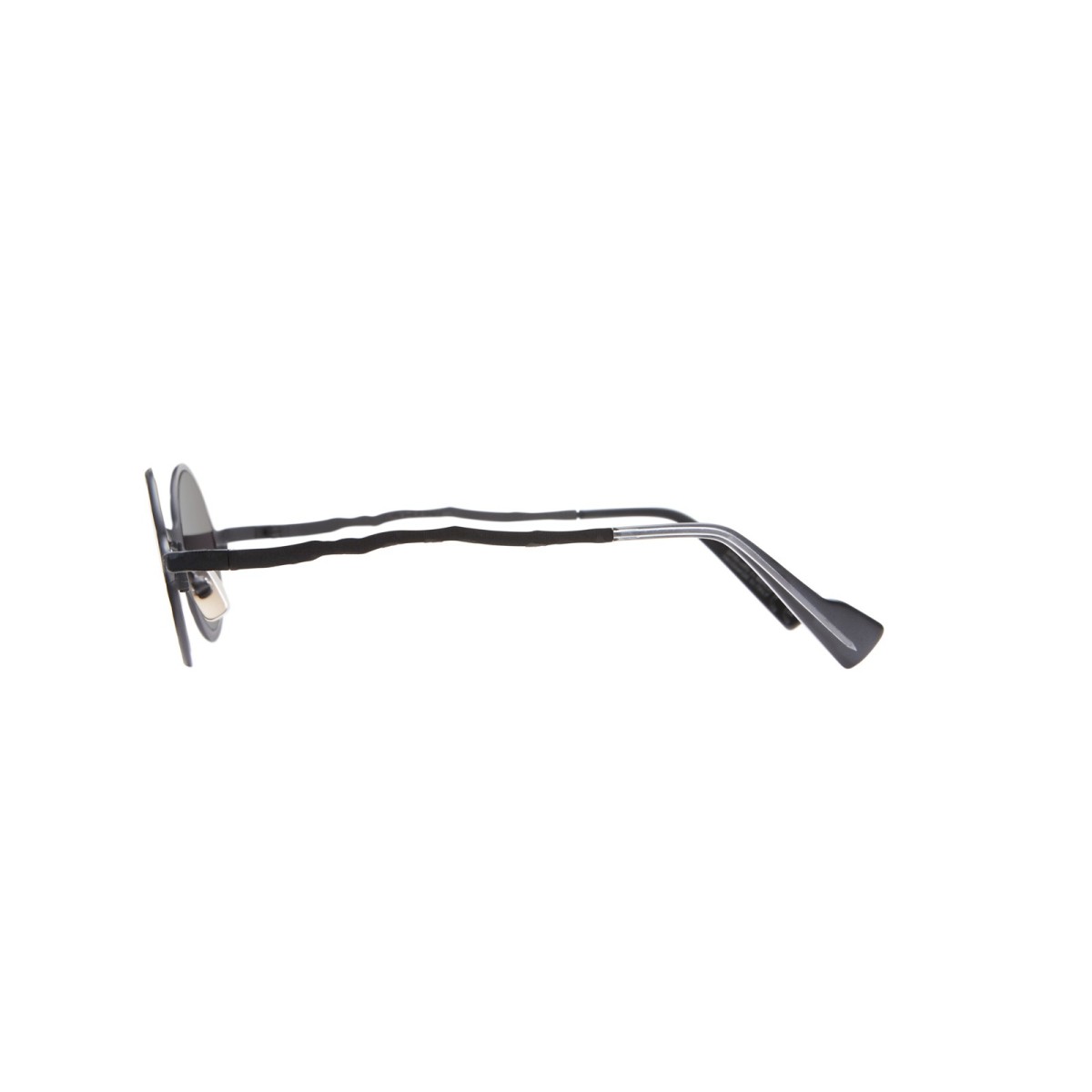 Kuboraum Z17 Sunglasses Round Black | Vytria Eyewear